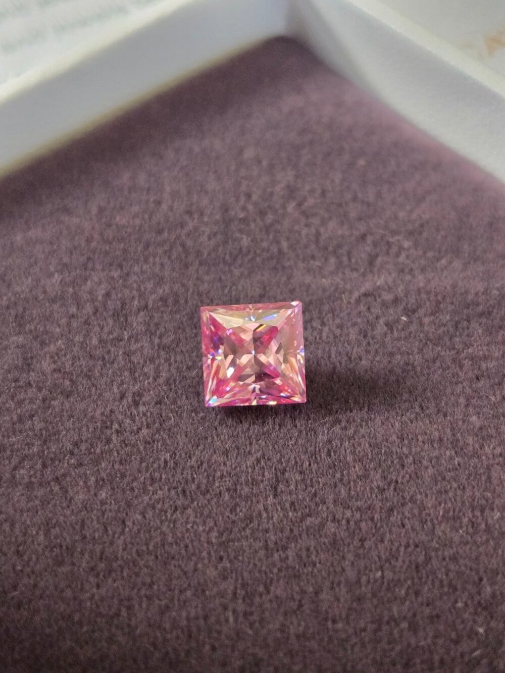 Pink Princess 2ct Moissanite
